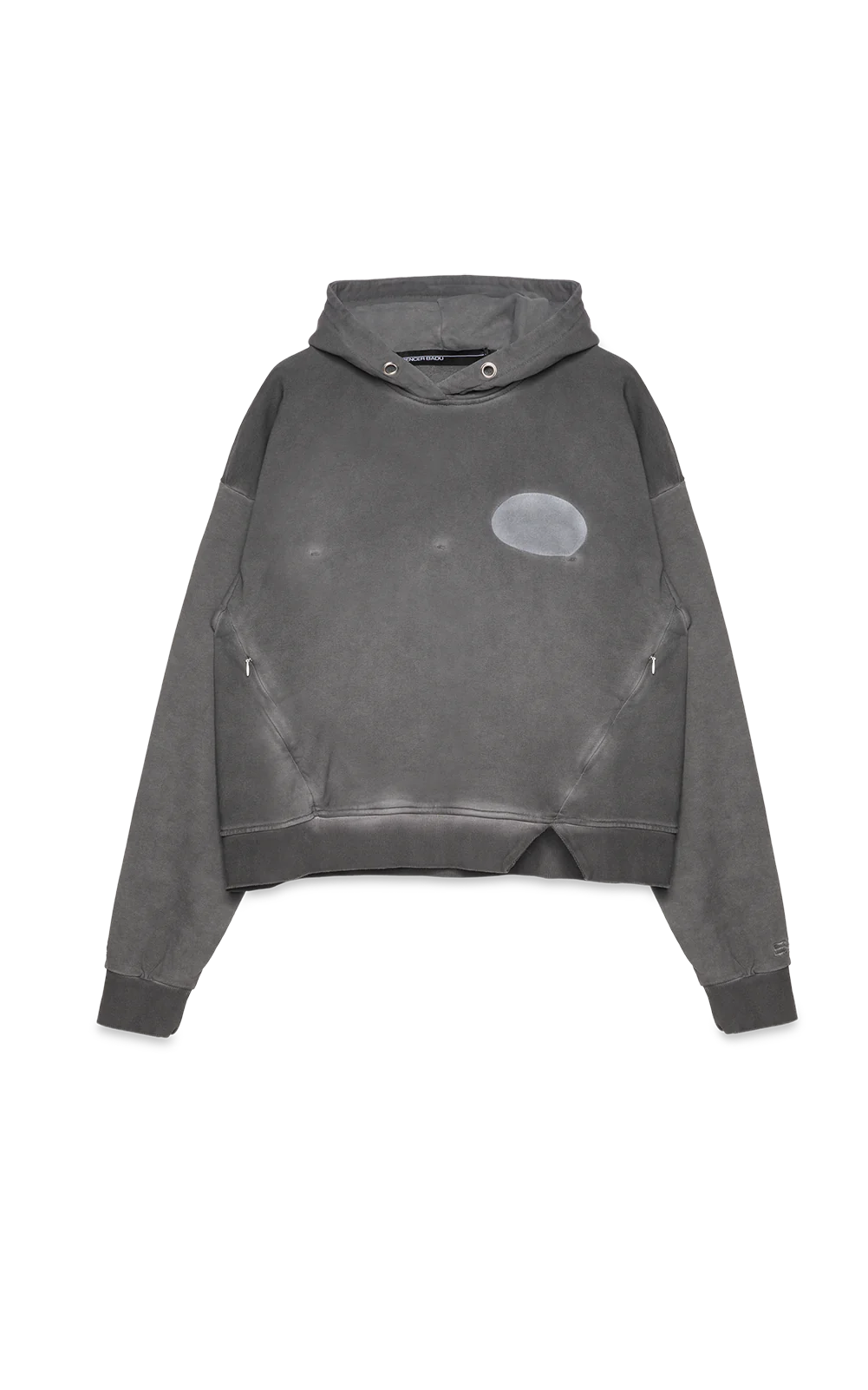 Grey Dyed Hoodie