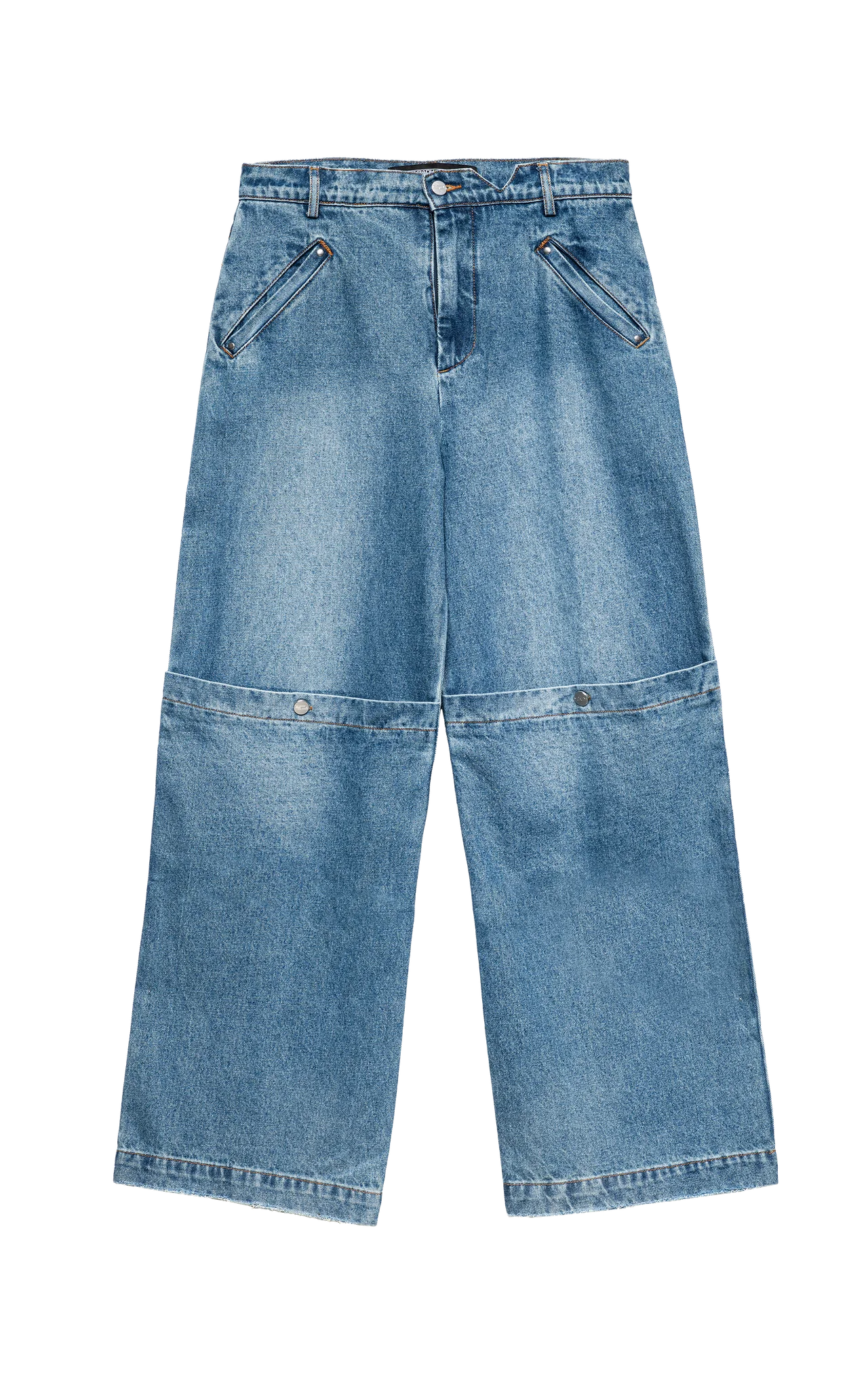 014 Blue Baggy Jeans