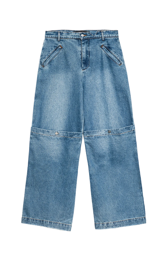 014 Blue Baggy Jeans