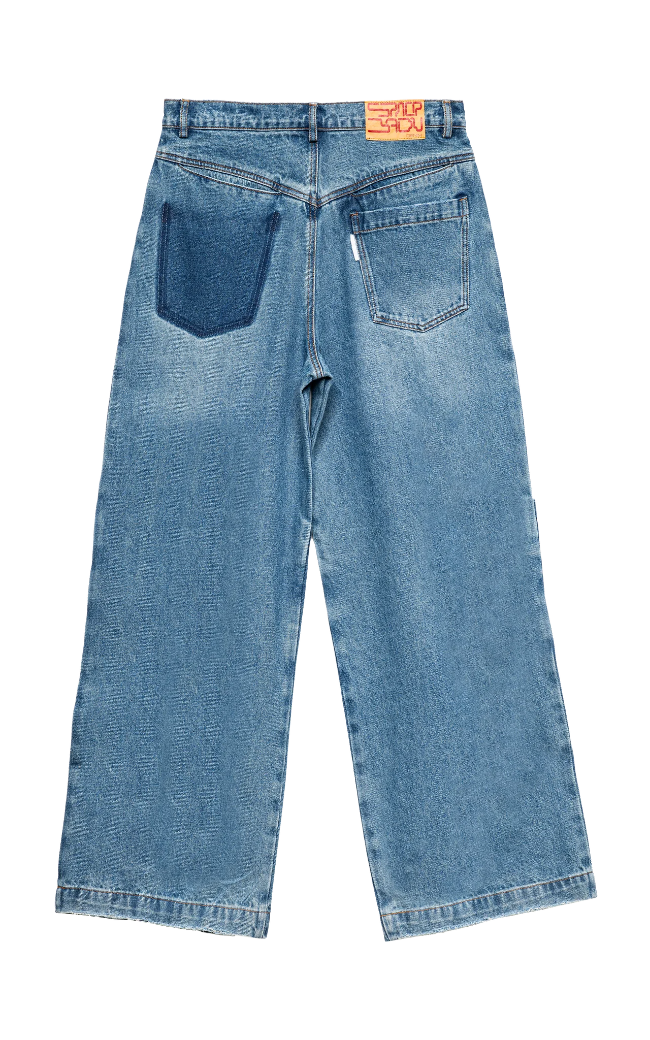 014 Blue Baggy Jeans