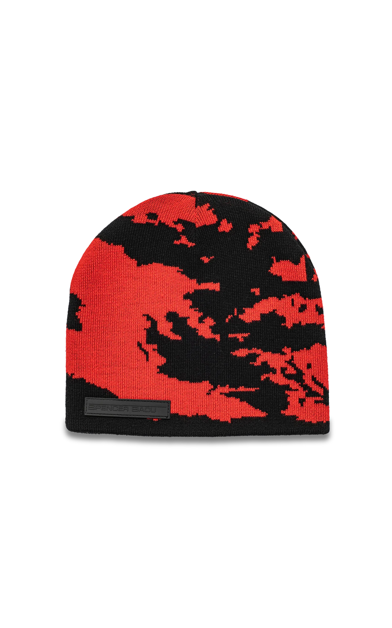 Red Reversible Globe Beanie