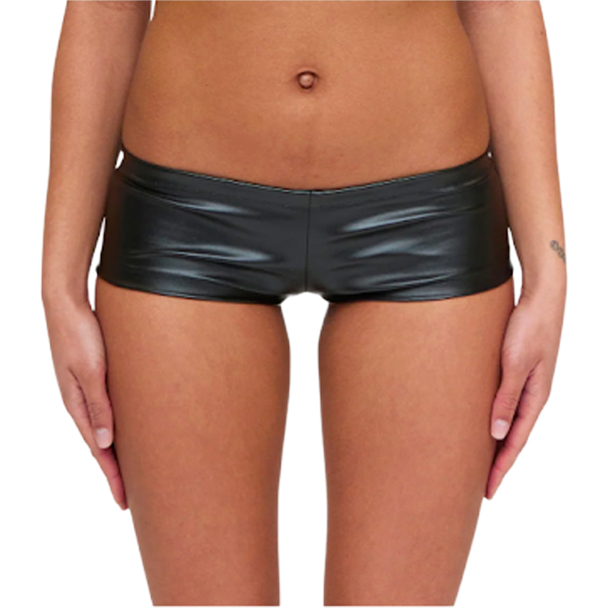 Leather Micro Shorts