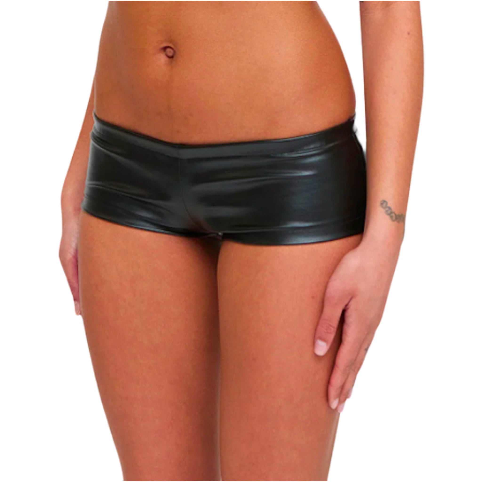 Leather Micro Shorts