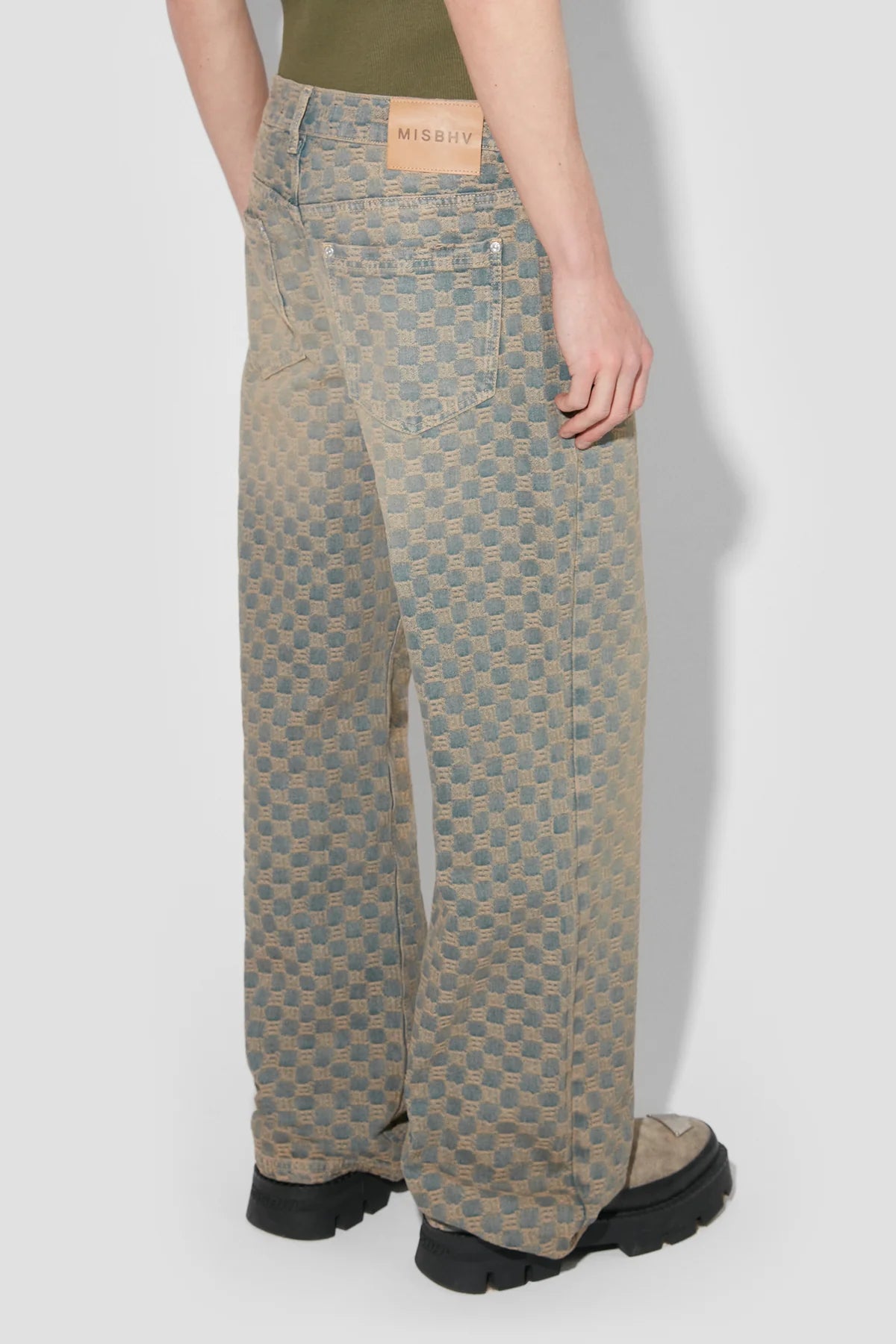 Jacquard Denim Monogram Trousers