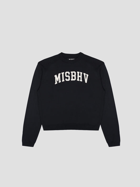 Knitted Varsity Crewneck