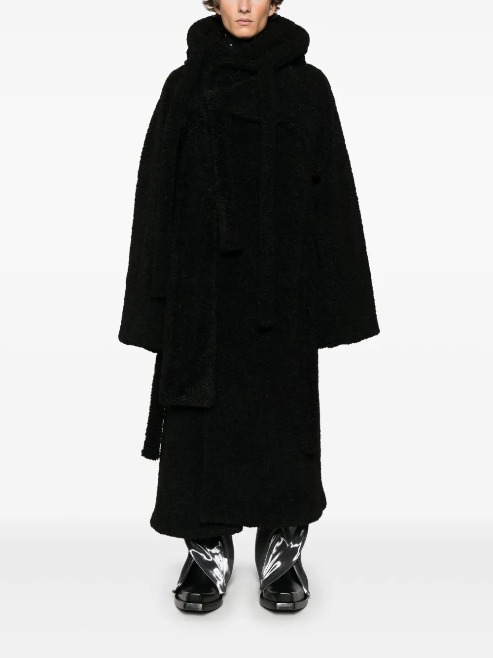 Wrap Teddy Long Coat