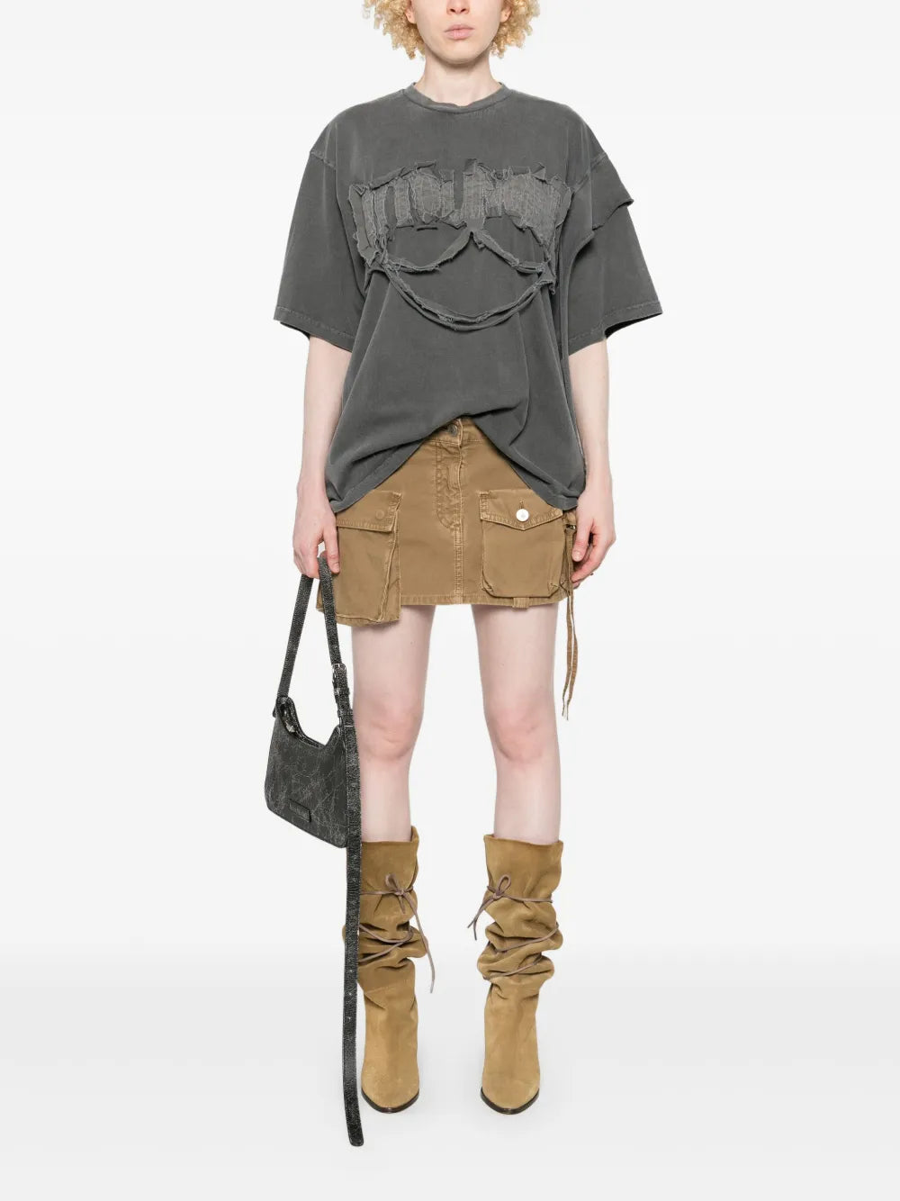 Distressed Oversized T Shirt
