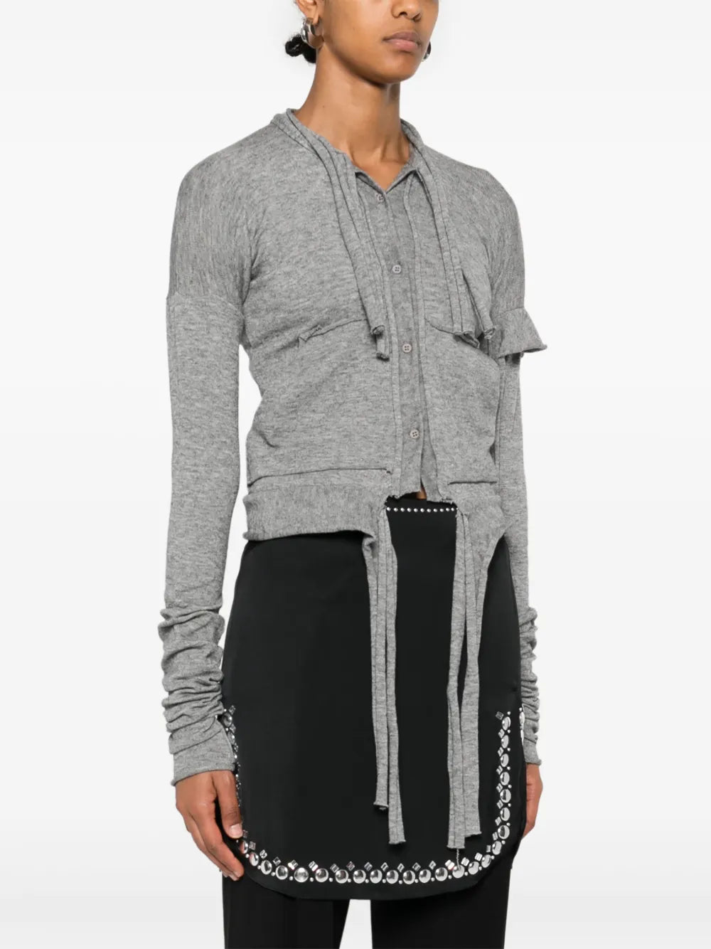 Strappy Knit Cardigan