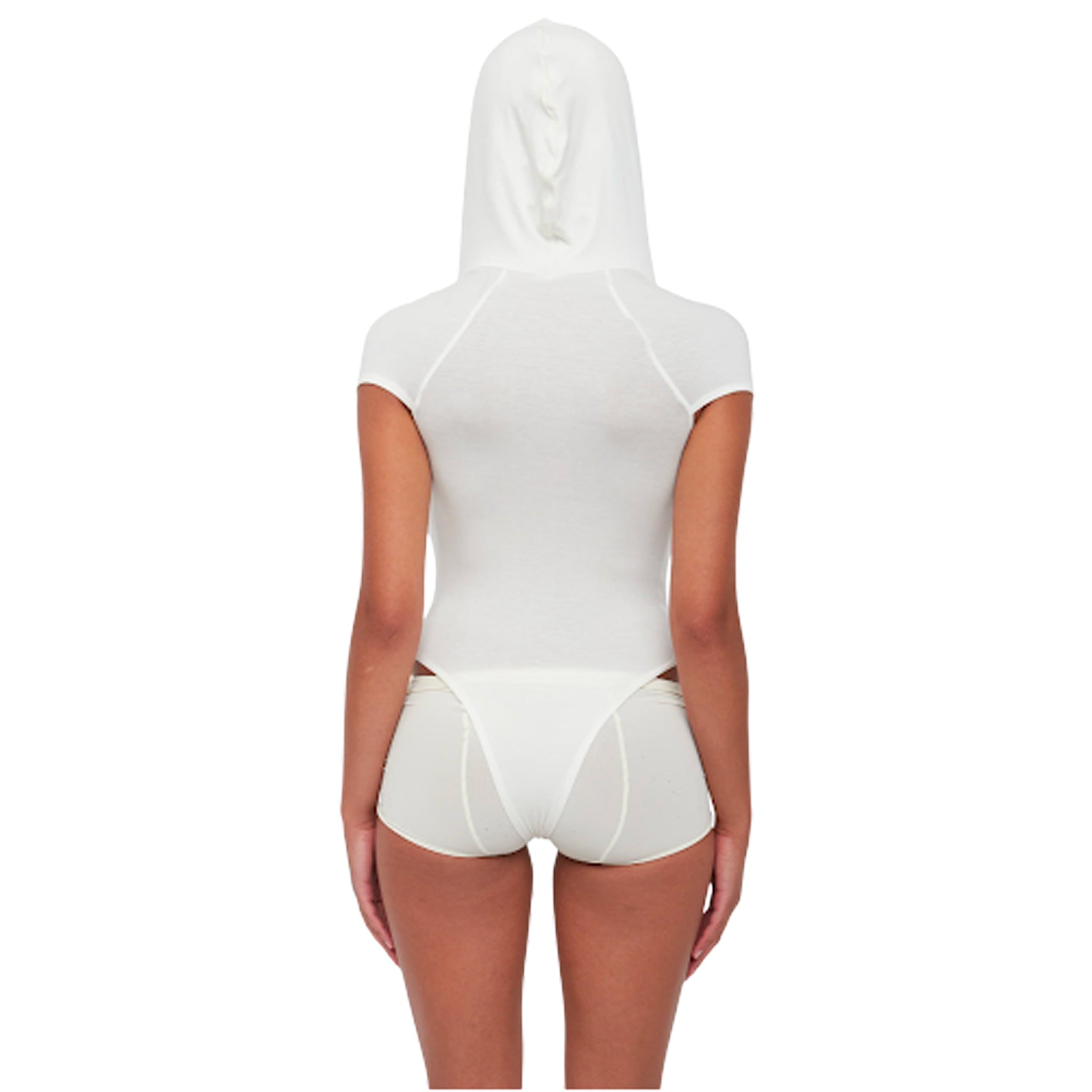 Hooded Bodysuit White