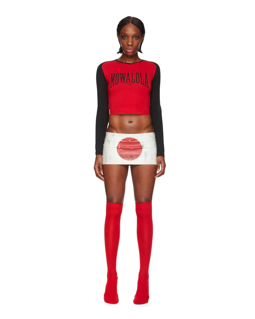 College Tee Red