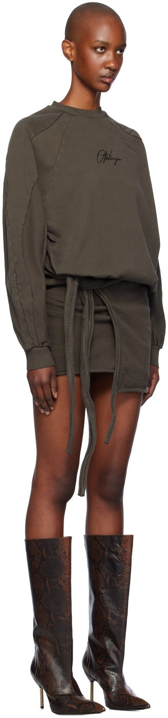 Drape Jersey Minidress