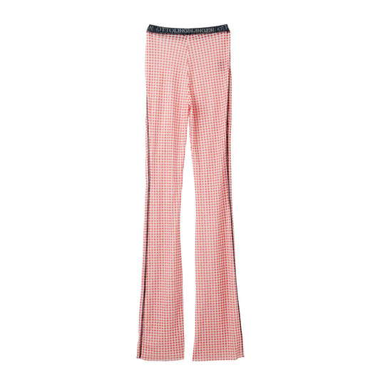 Mesh Pants Gingham Print
