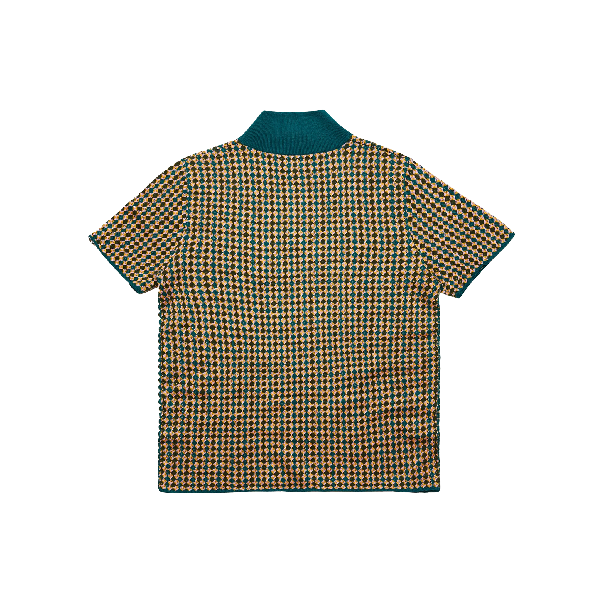 Check Knit Quarter Zip