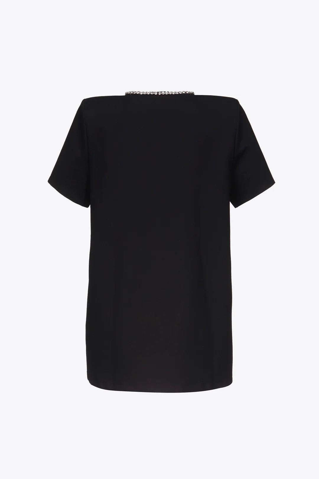 Crystal Bow V-Neck T-Shirt Dress