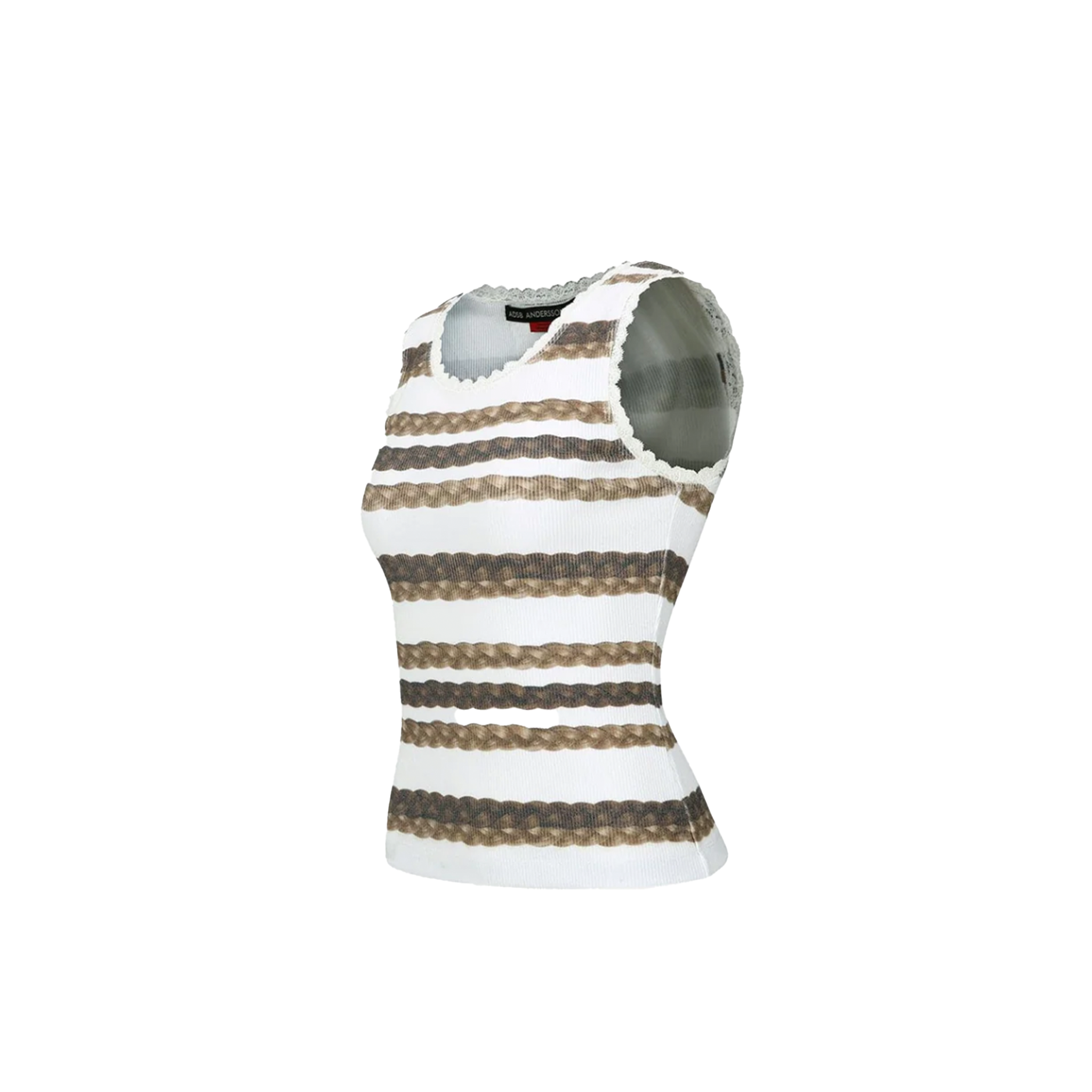 Hair Braid Stripe Tank Top