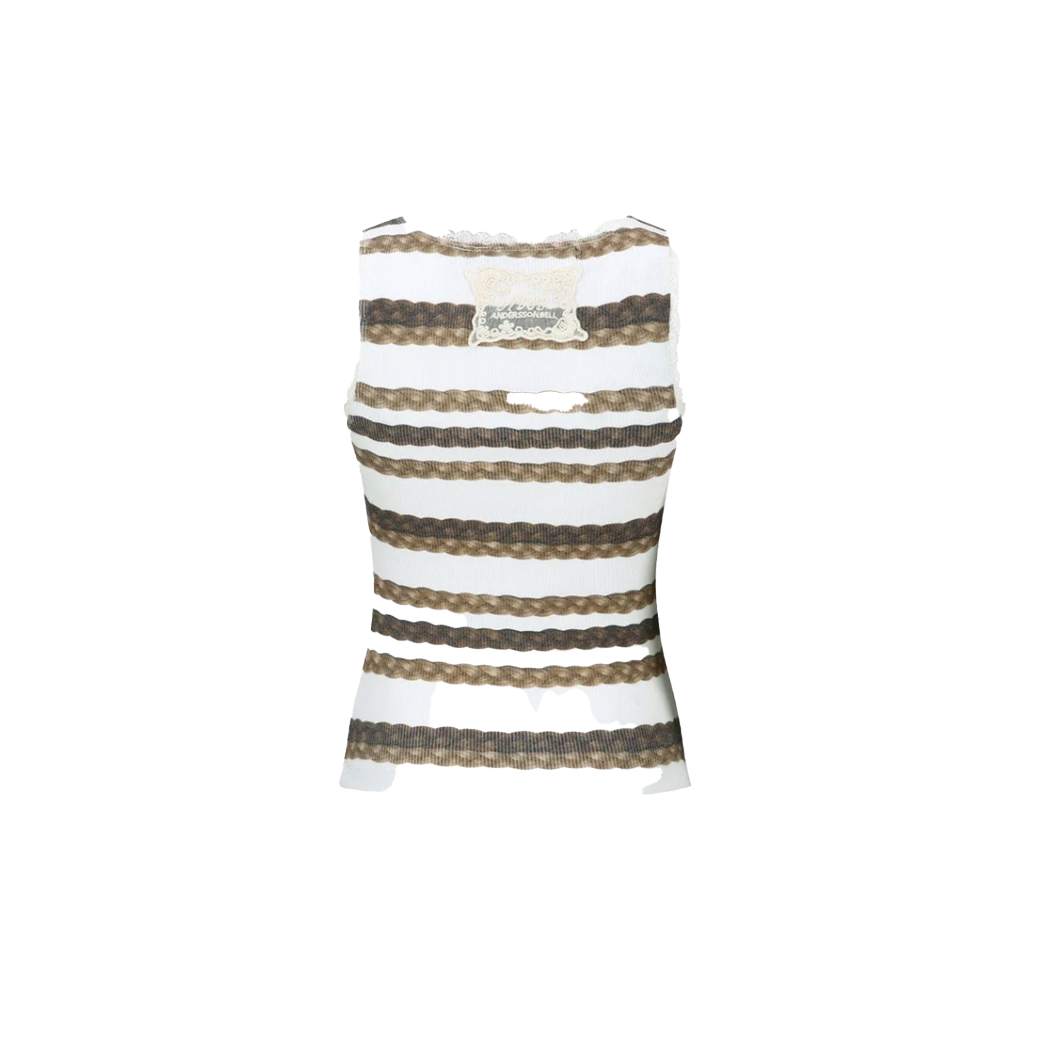 Hair Braid Stripe Tank Top