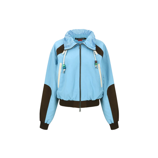 Sadie Color Block Bomber Jacket