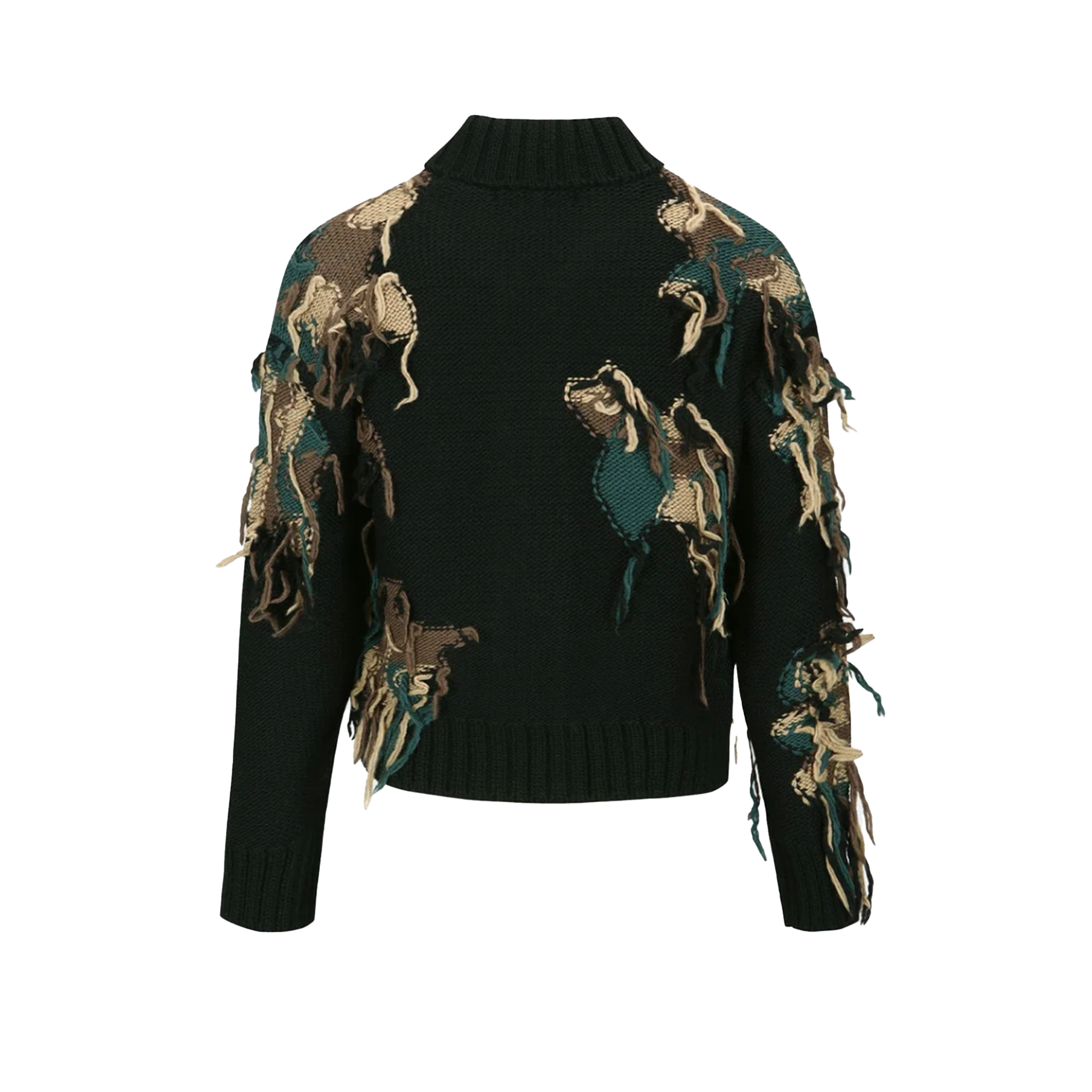 Camouflage Zip-Up Cardigan