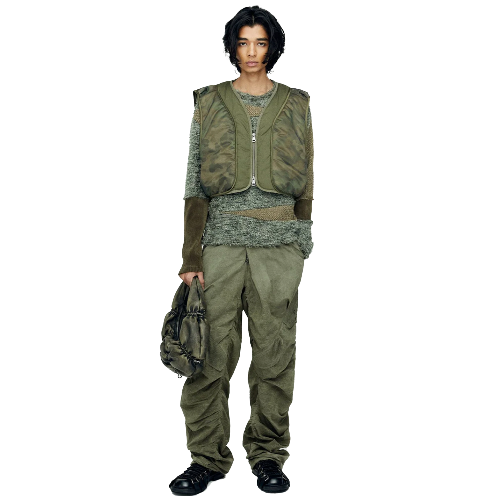 Khaki Xeno Multi Military Trousers