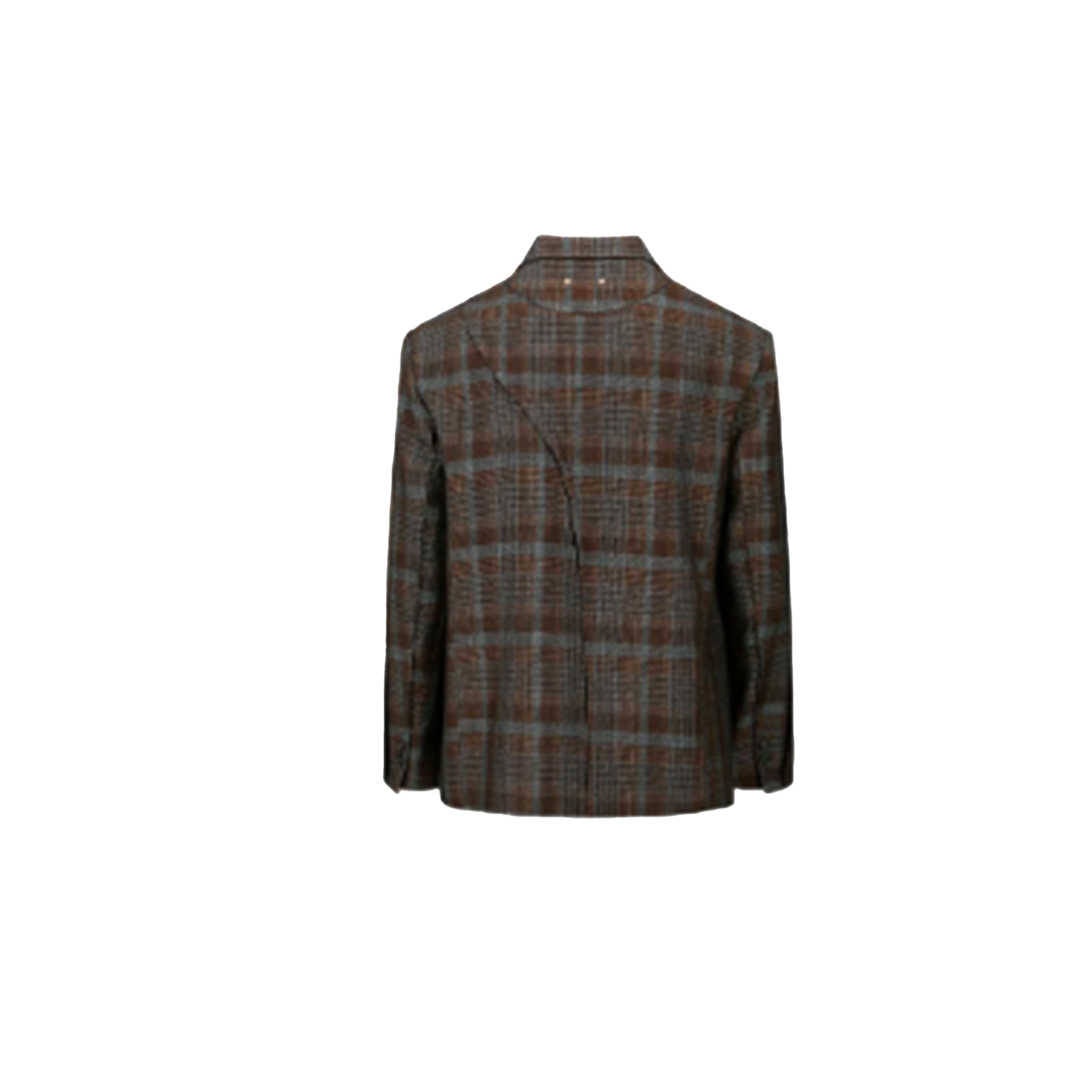 Soe Check Wrap Double Breasted Jacket