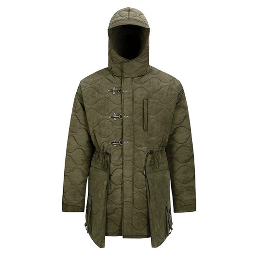 Lace-Up Fishtail Parka
