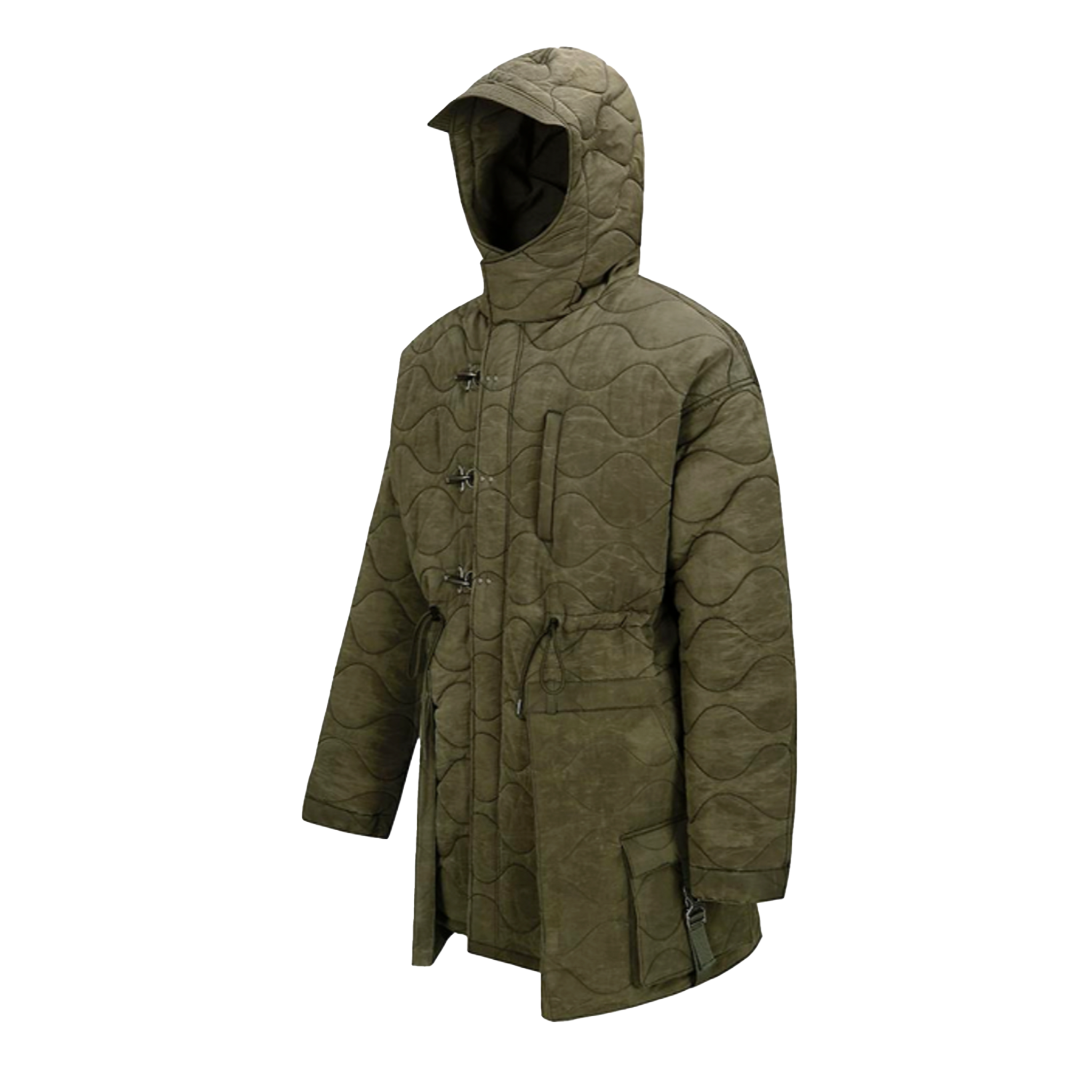Lace-Up Fishtail Parka