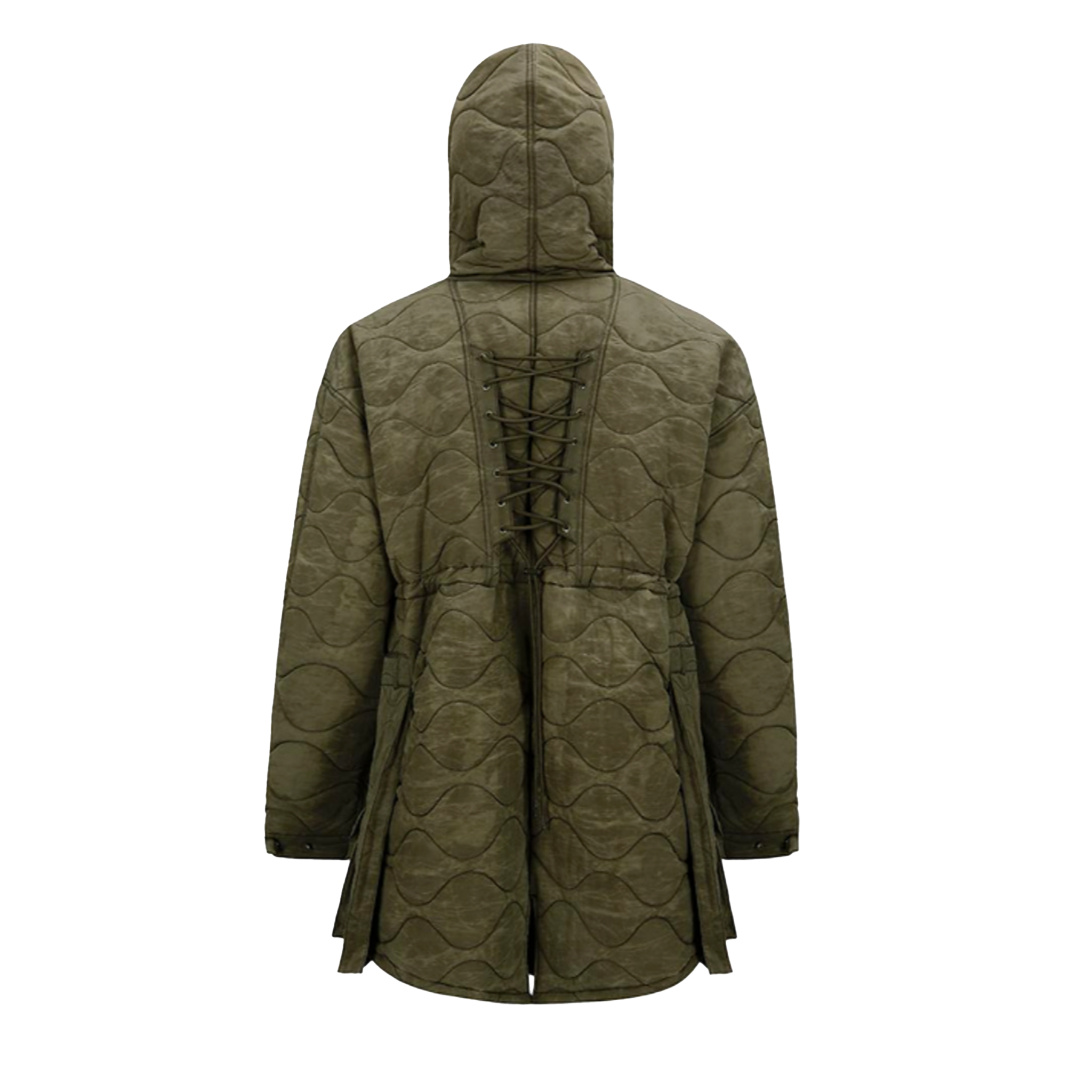 Lace-Up Fishtail Parka