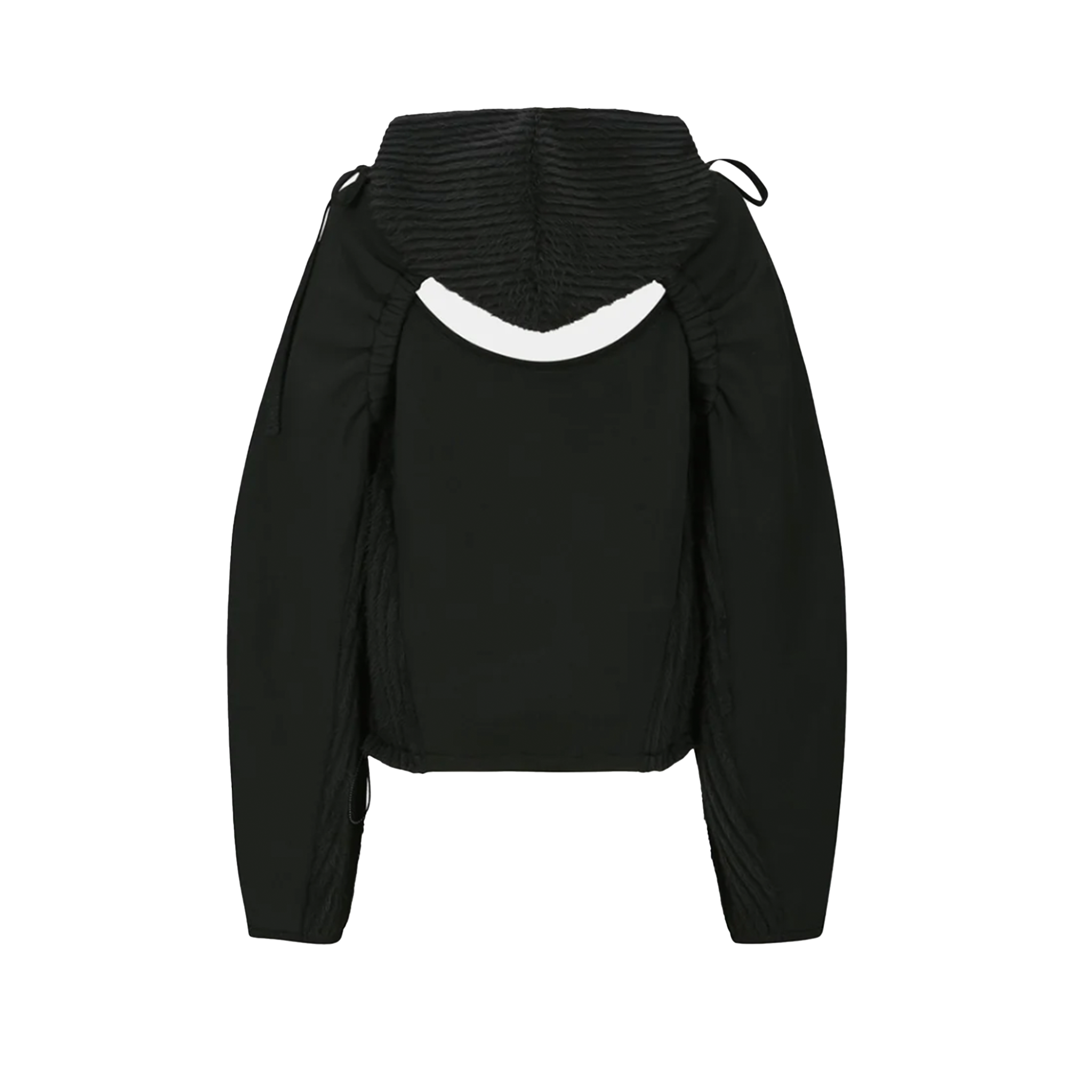 Essential Cut Out Shirring Hoodie