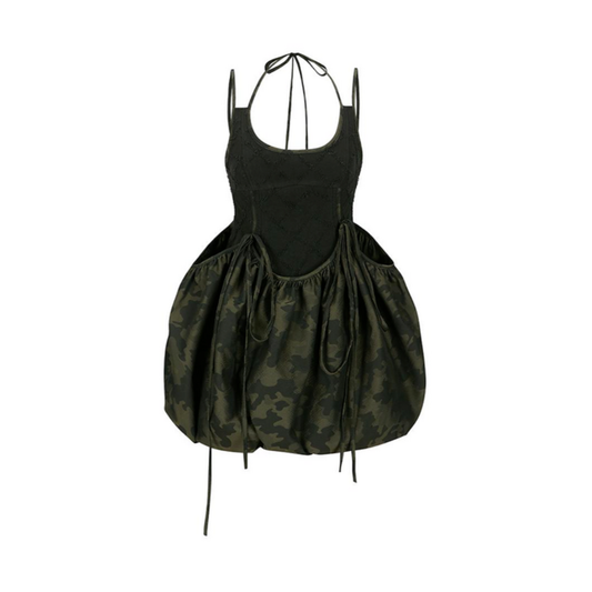 Camouflage Parachute Balloon Dress