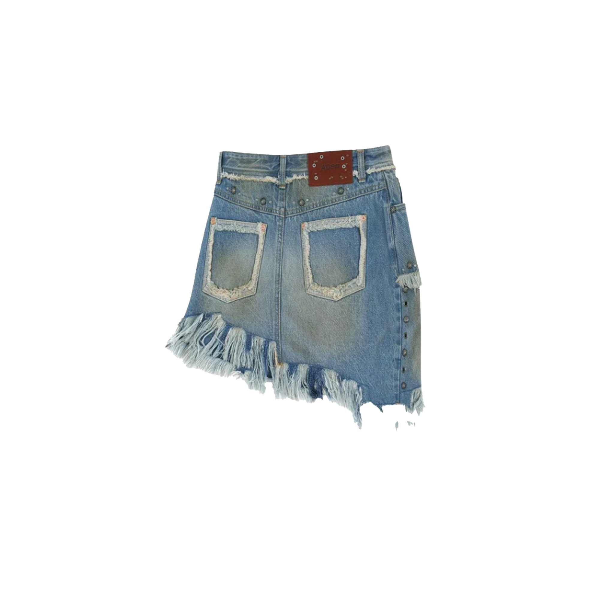 Dusty Denim Riveted Skort