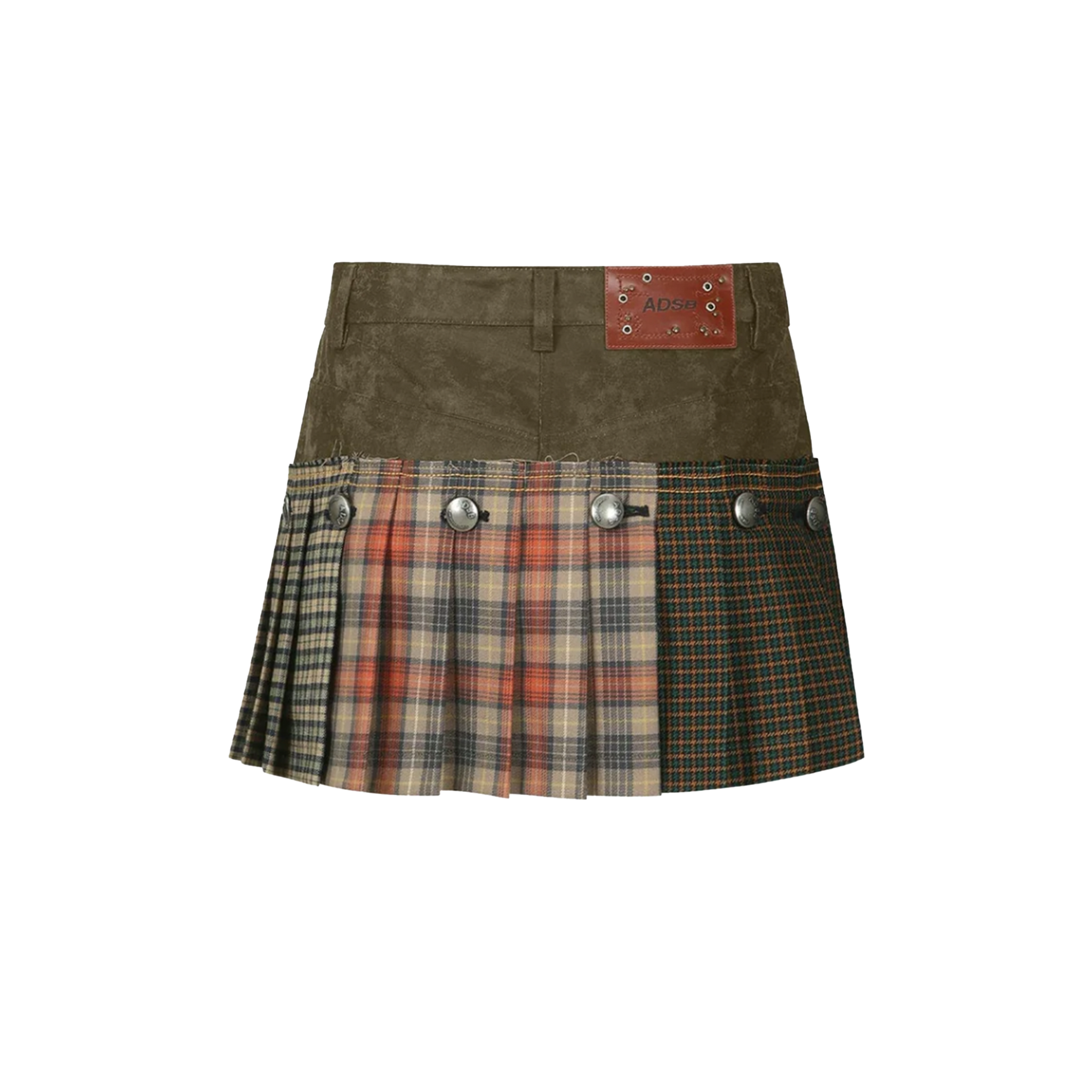 Molly Faux-Leather Micro Detachable Skort