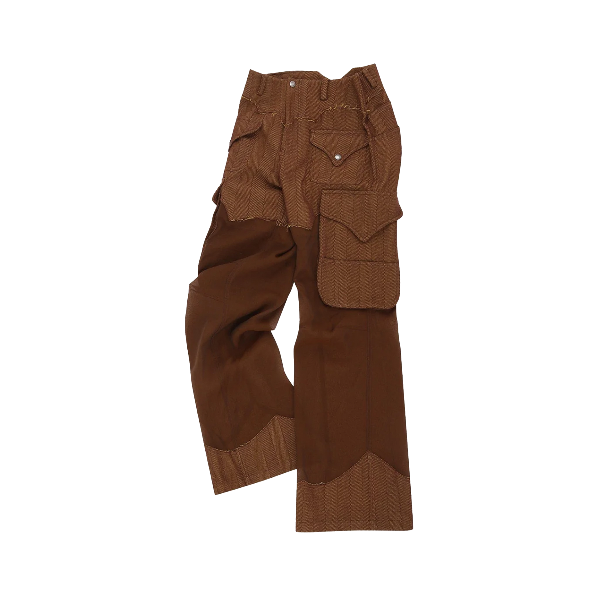 herringbone Sheer Cargo Pants