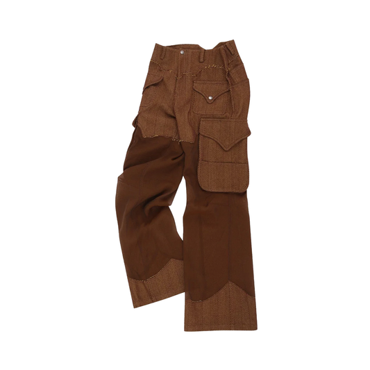 herringbone Sheer Cargo Pants