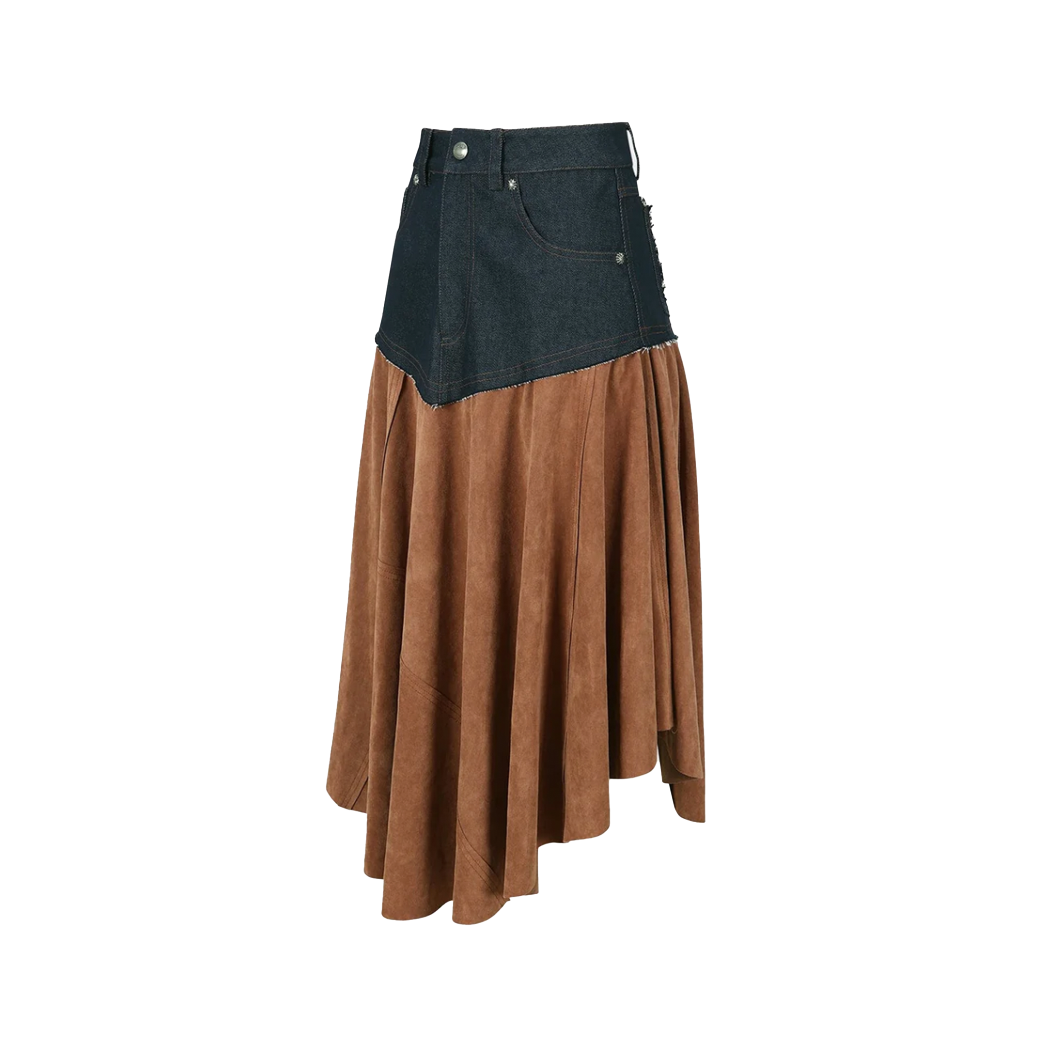 Indigo Faux Suede Fairy Skirt