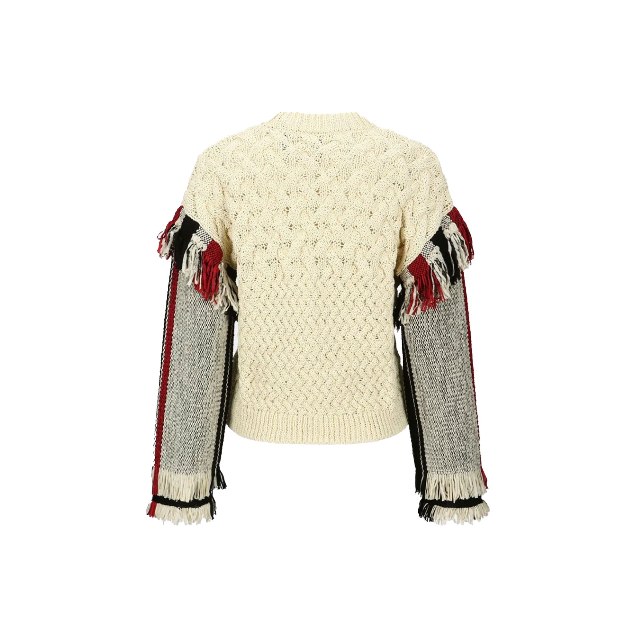 Unisex Tassel Sleeve Oversized Knit Sweater