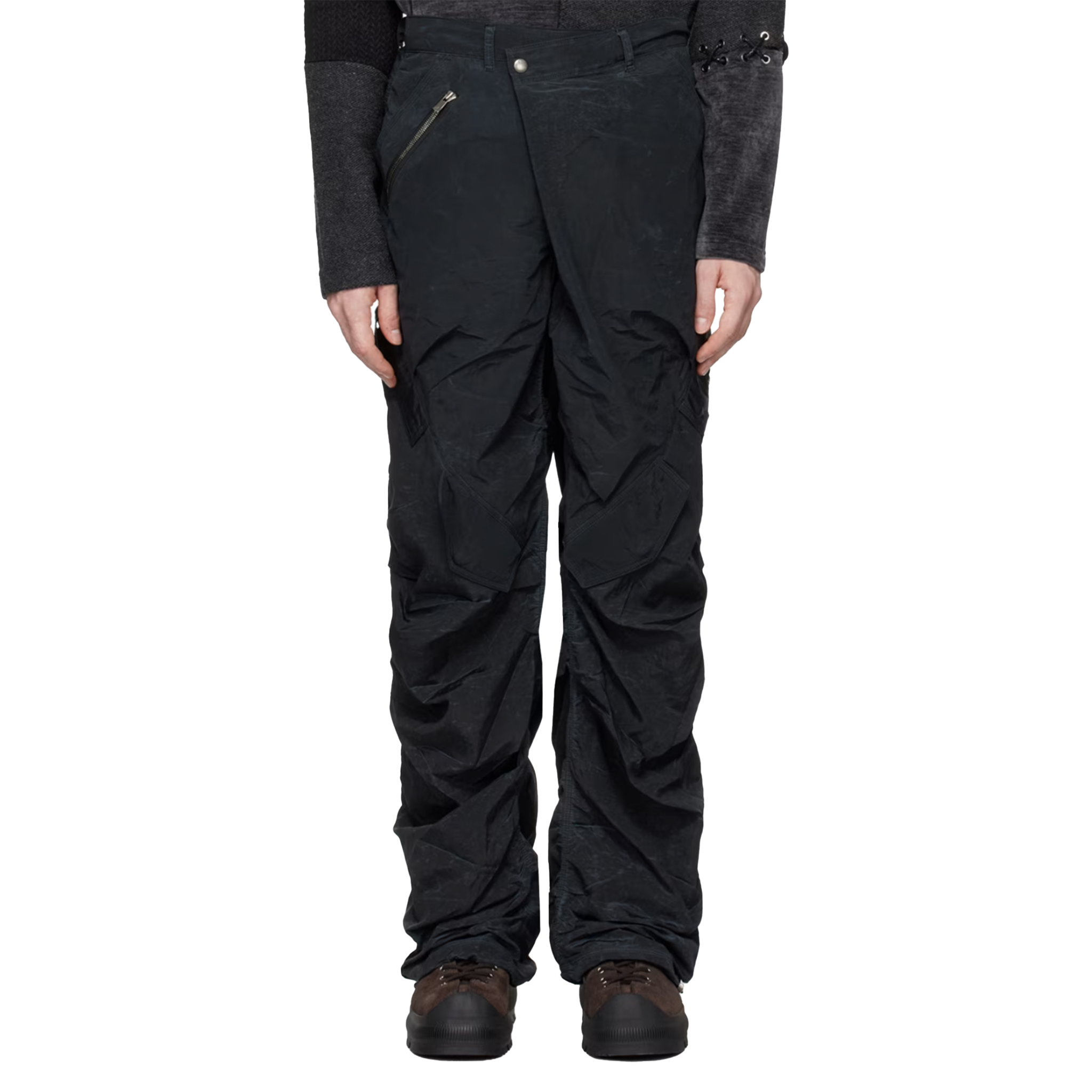 Black Xeno Multi Military Trousers
