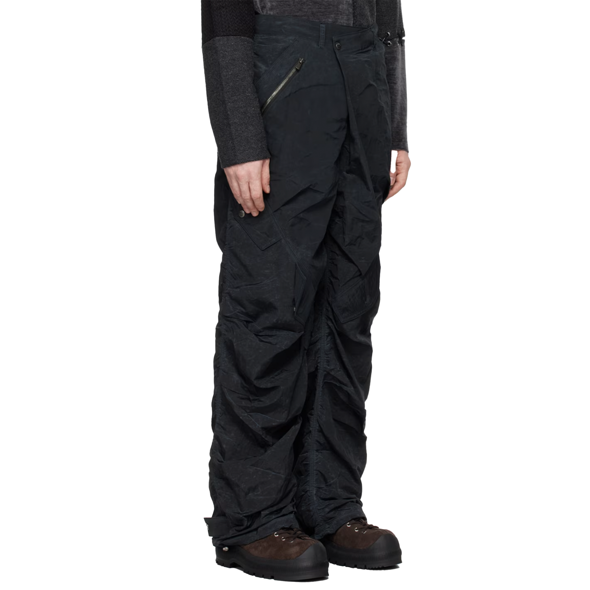 Black Xeno Multi Military Trousers