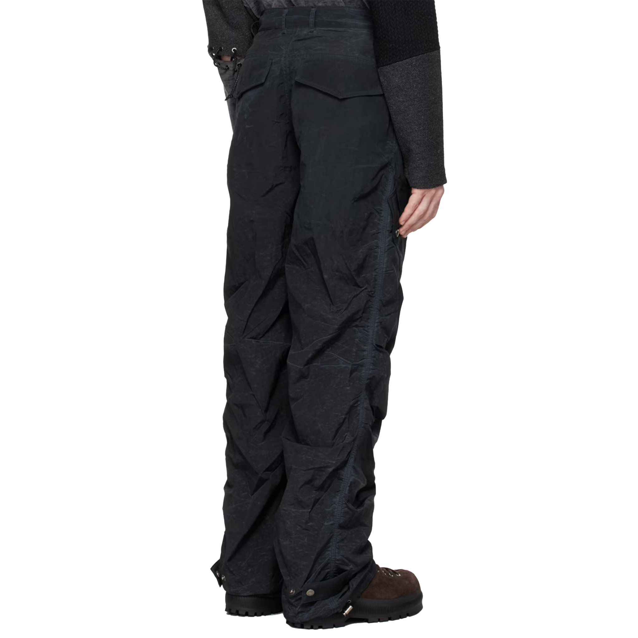 Black Xeno Multi Military Trousers