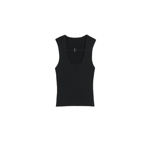 Blake Scoop Tank Noir
