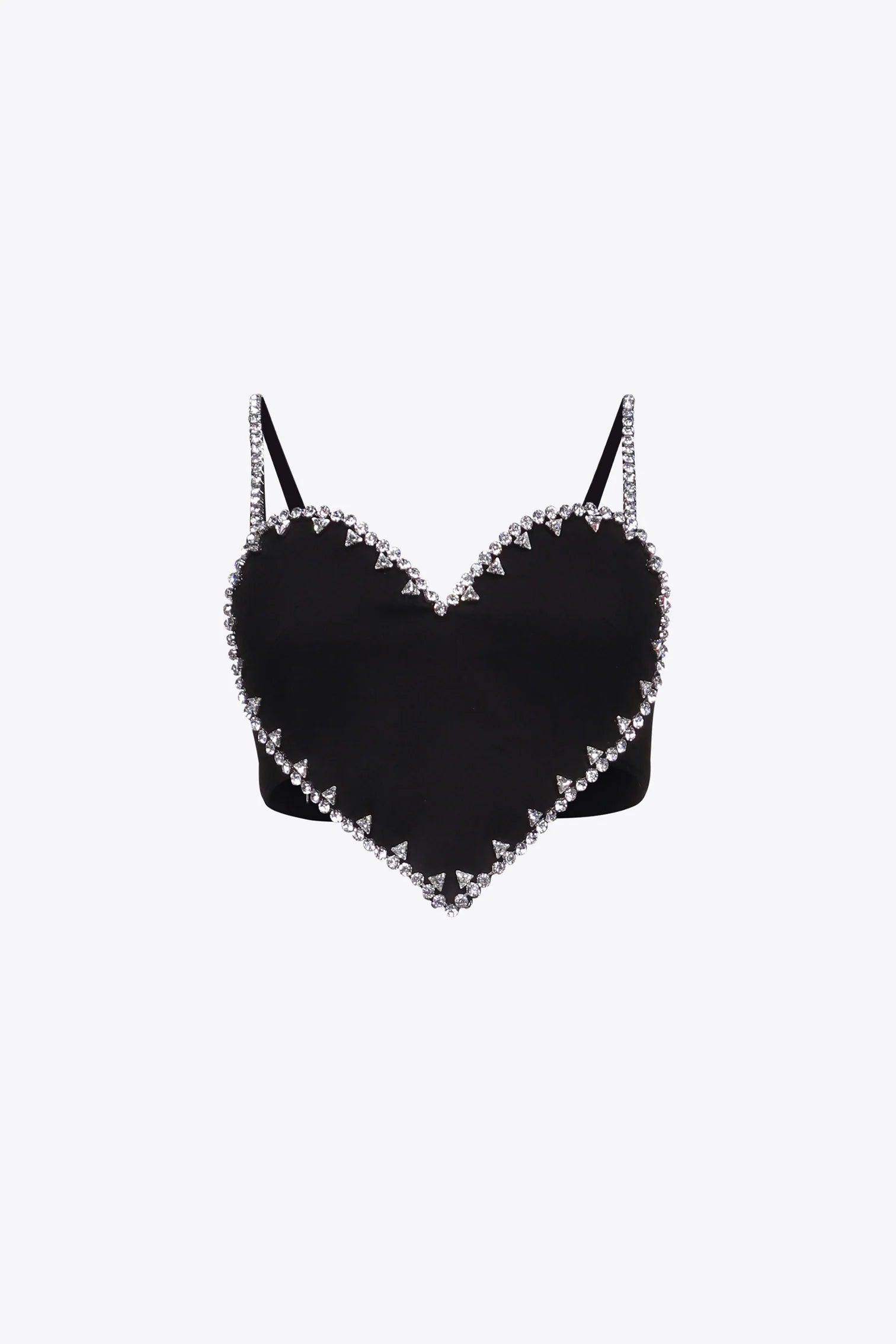 Crystal Trim Heart Top