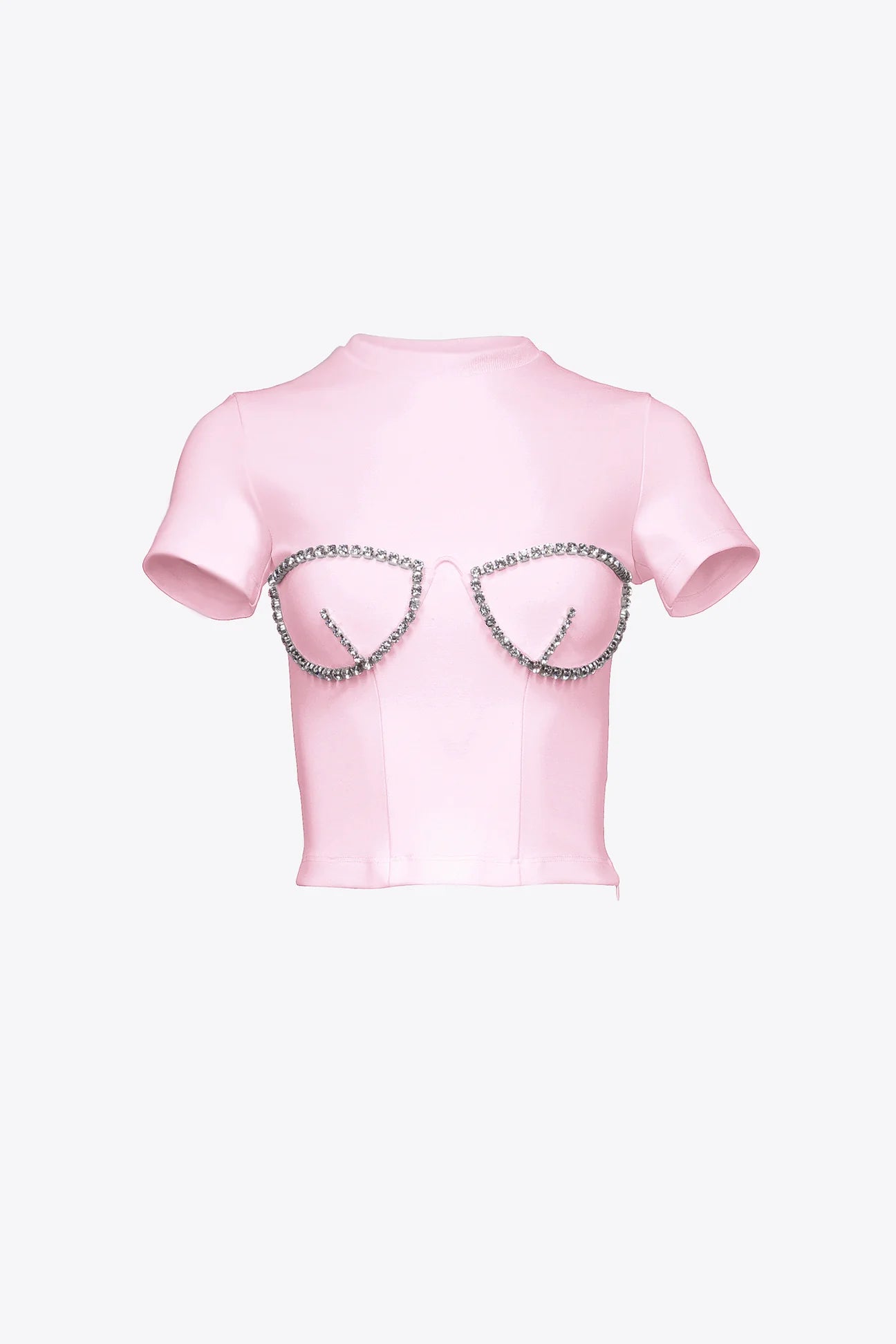 Crystal Bustier Cup T-Shirt