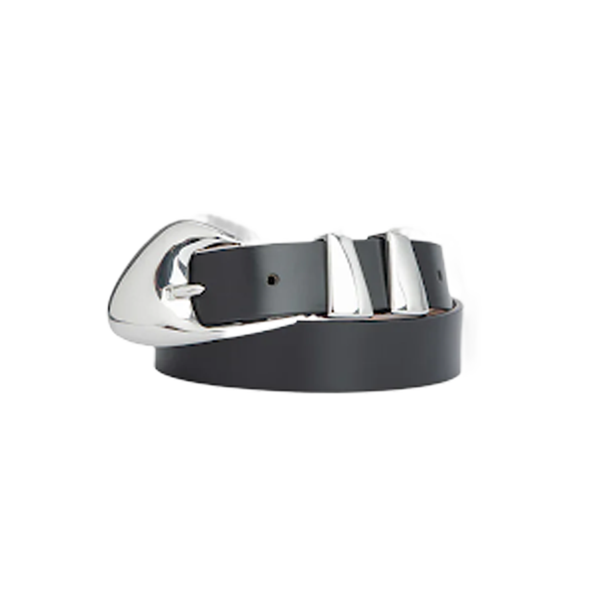 Moore Black Semi Patent Leather