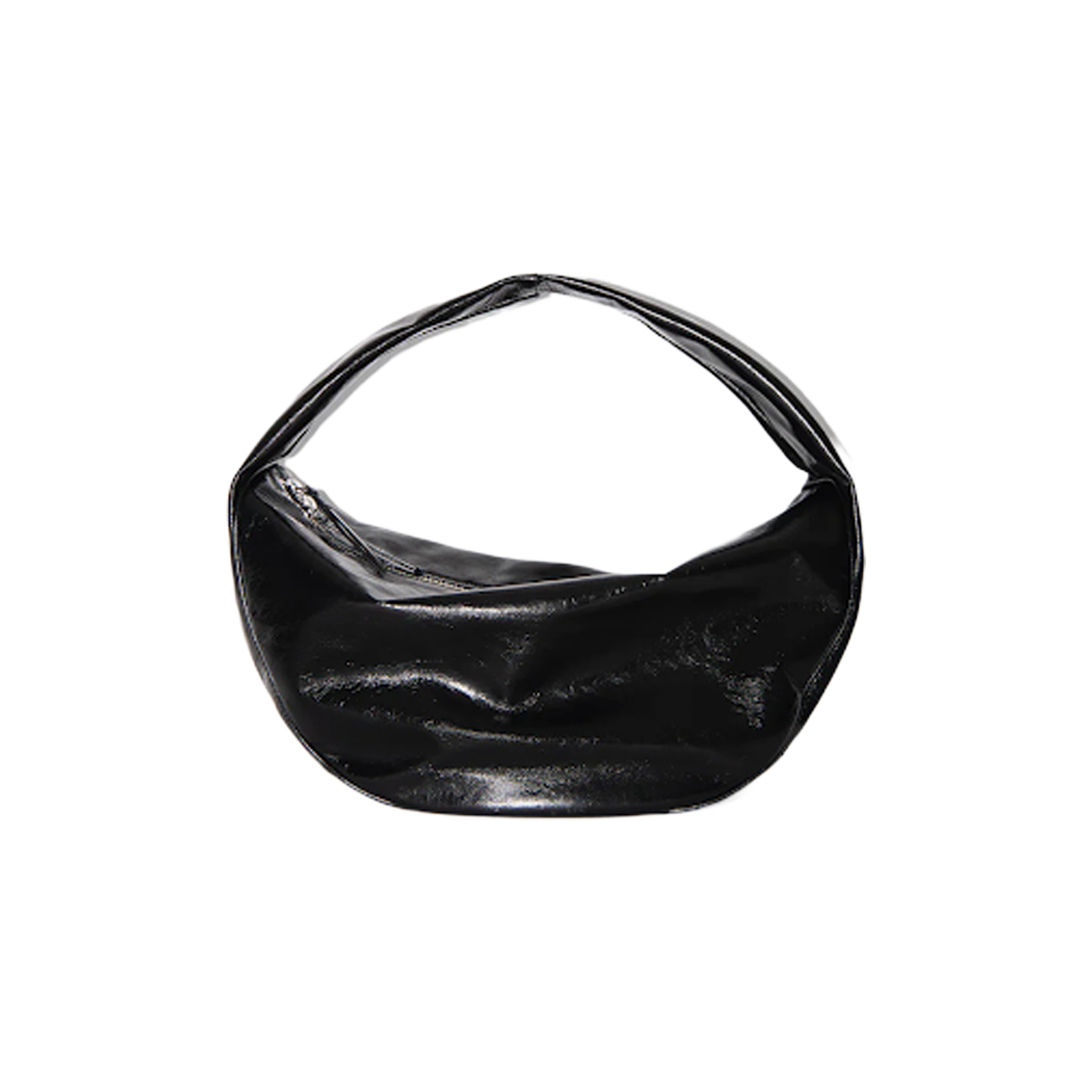 Maxi Cush Black Creased Leather