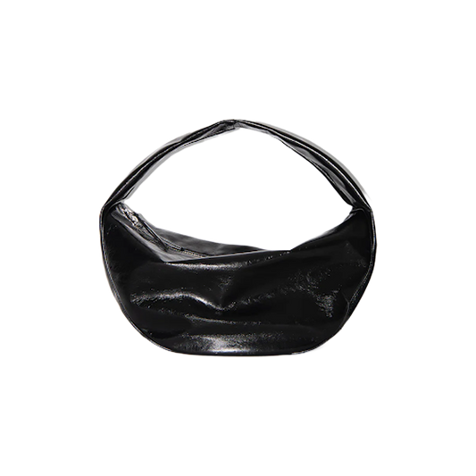 Maxi Cush Black Creased Leather