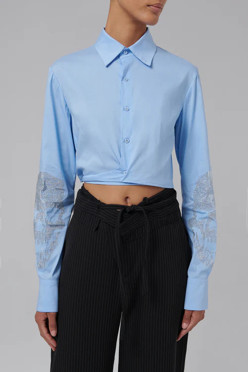 Fitted Wrap Shirt