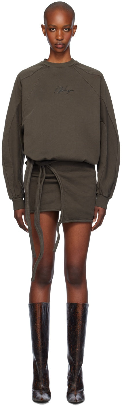 Drape Jersey Minidress