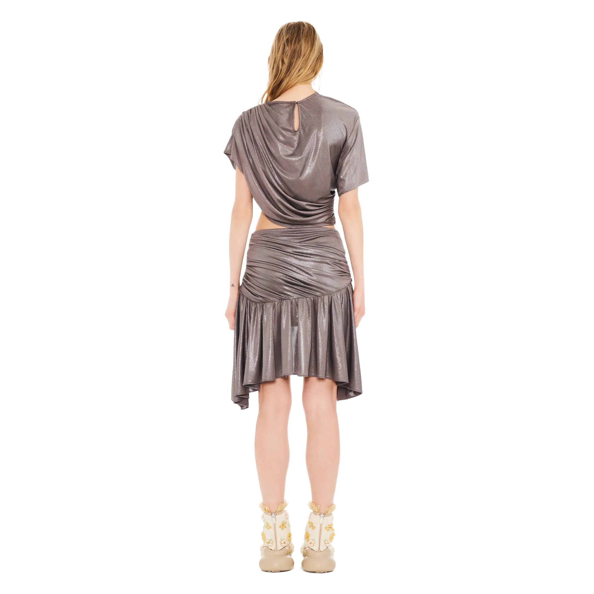 Deadstock Jersey Celosia Mini Skirt