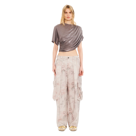 Deadstock Jersey Eva Draped Top