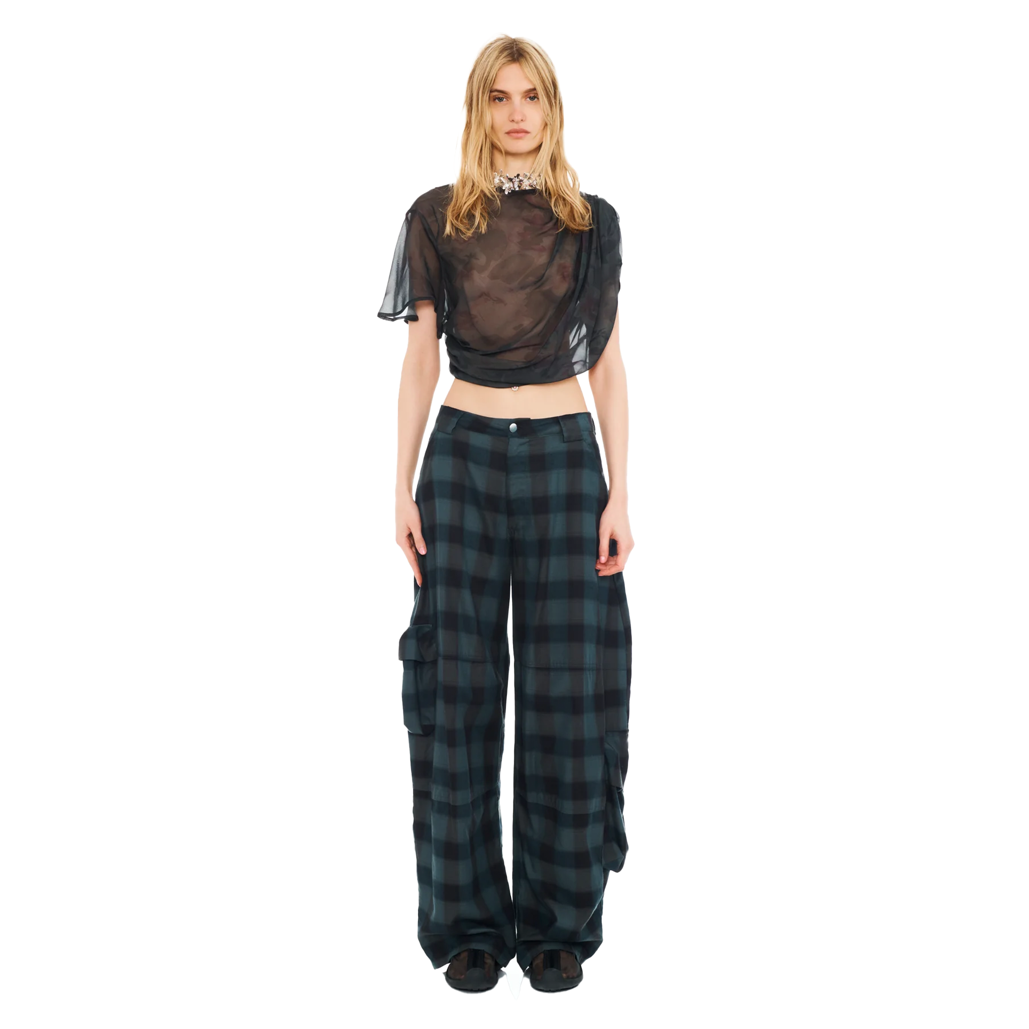 Flannel Lawn Cargo Pant