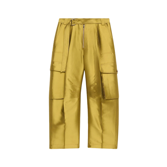 Silk Cargo Pants